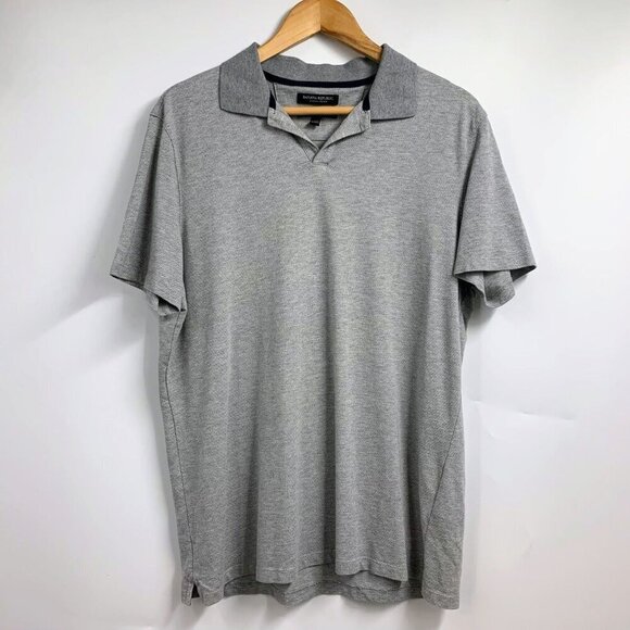 Banana Republic Men's Luxury Touch Standard Fit Jacquard Polo (Lot of 2) Size L - Picture 6 of 16